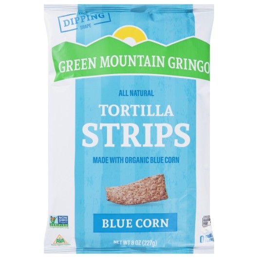 Green Mountain Gringo BLUE Tortilla Strips 8oz 12ct