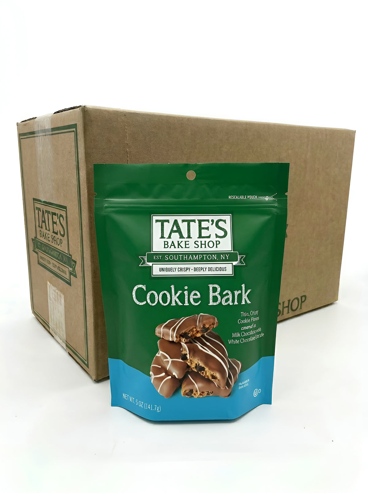 Tate's Bake Shop Cookie Bark Milk Chocolate 5oz 6ct