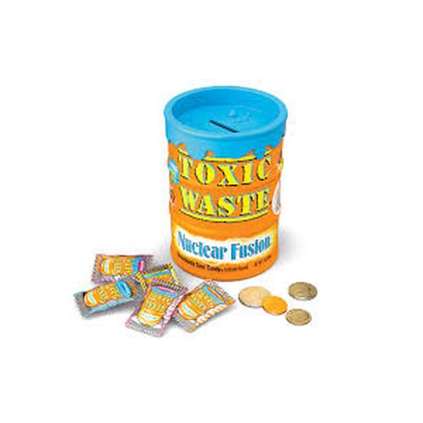 Toxic Waste Nuclear Fusion Novelty Sour Candy, 3oz, 12 Packs (Including Sour Candy Stickers)