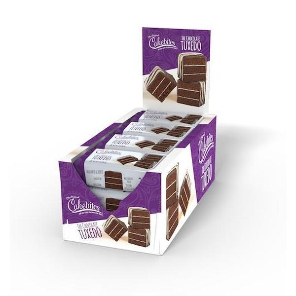 Chocolate Tuxedo White Drizzle Cakebites Cookies, 2oz Boxed Set (12 Count)