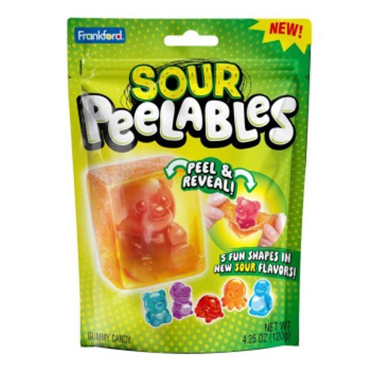 ThayerFrankford Peelables Sour Assorted Animals Gummy 4.25oz 9ct