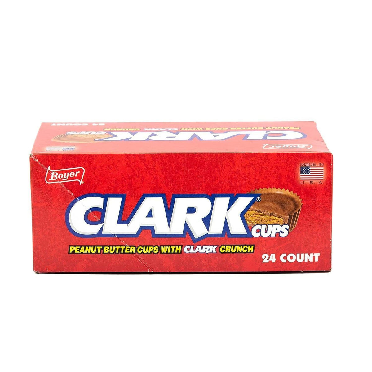 Boyer Clark Cup Chocolate Peanut Butter Cups with Clark Crunch, 24-Count Pack