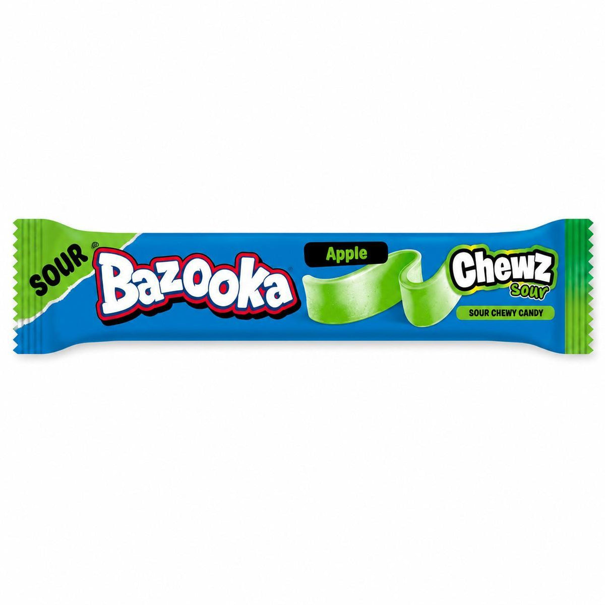 TDSBazooka UK Sour Chewy Candy Bar, 14g Snack Candies, 60 Pieces Tray for Party Sweet Treats