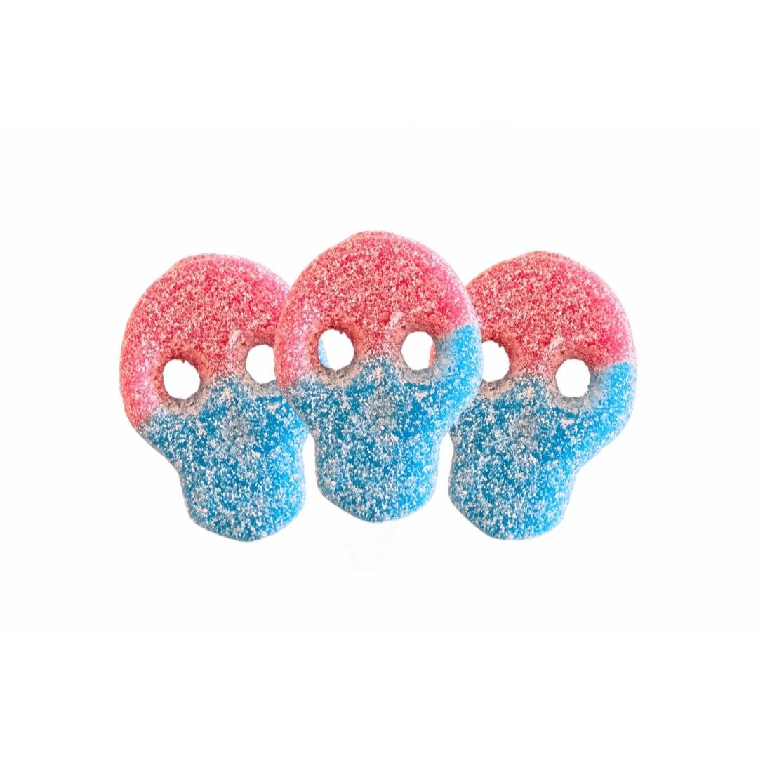 Matthijs Swedish Sour Veggie Fizzy Gummy Skulls 4.4 lb
