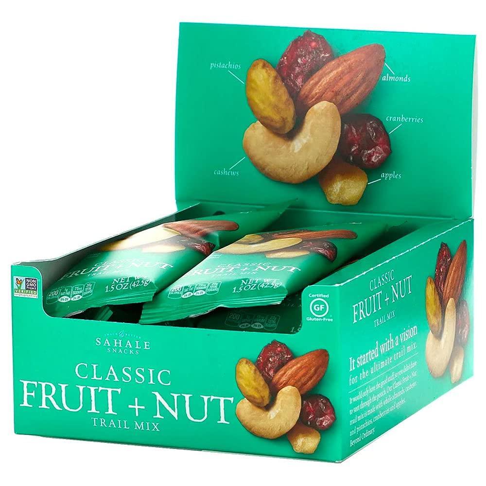 Sahale Fruit & Nut Classic Mix Assorted Snacks, 1.5oz, 9-ct Tray - Easy Snack, Finger Foods, Food