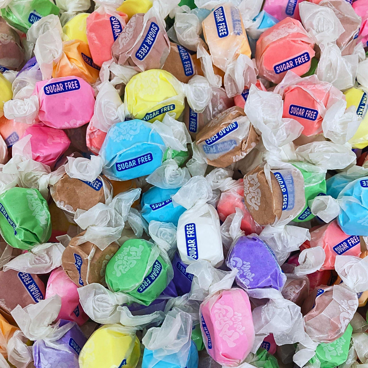 Taffy Town Sugar-Free Assorted Taffy, 5 Lb Bulk Wrap, Large Bag Wrapped Candies