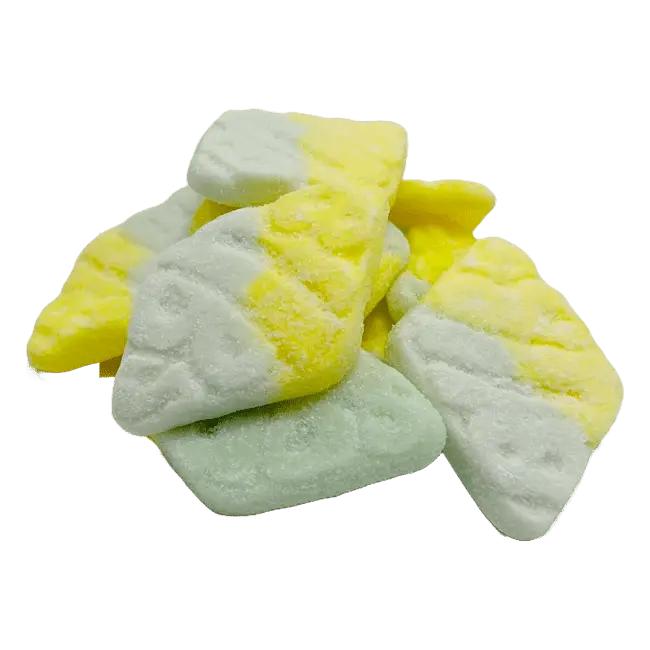 Bubs Swedish Large-Size Tutti Frutti Rhomb Gummy Candy, Bulk Bag, 2.86 lb, Sugar-Sweetened, Room Temperature Storage Friendly