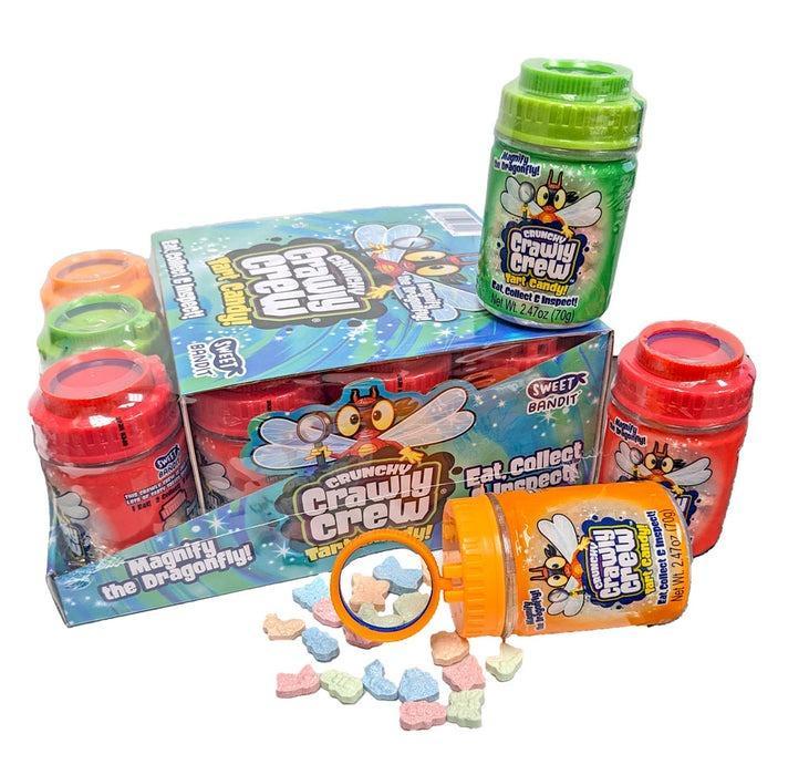 Kidsmania Crunchy Crawly Crew Tart Dragonfly Sweet Tangy Candies, 2.47 oz, 12-Piece Novelty Snack