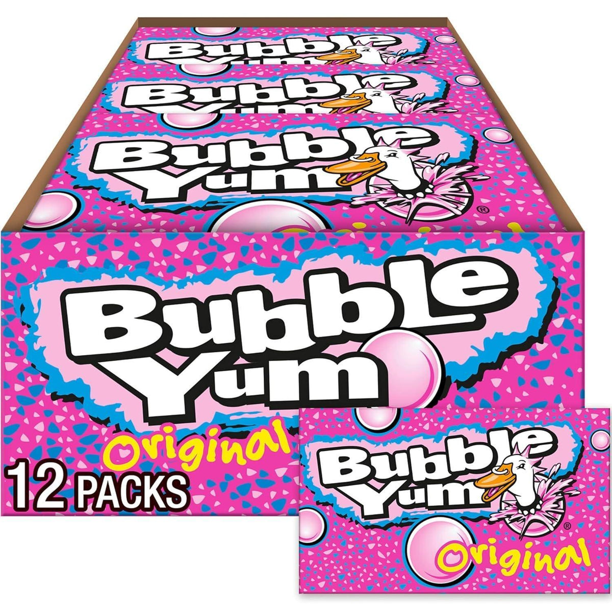Bubble Yum Sugar-Based Bubble Gum Bulk, Big Pack - 10pc, 2.8oz, 12 Total Count