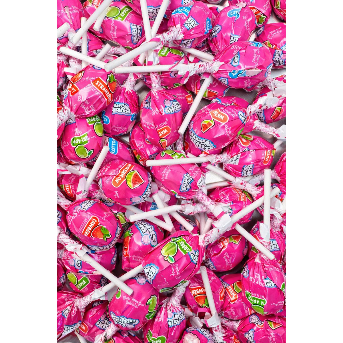 Bubble Yum Bubble Gum Filled Lollipops Bulk 3.6 lbs