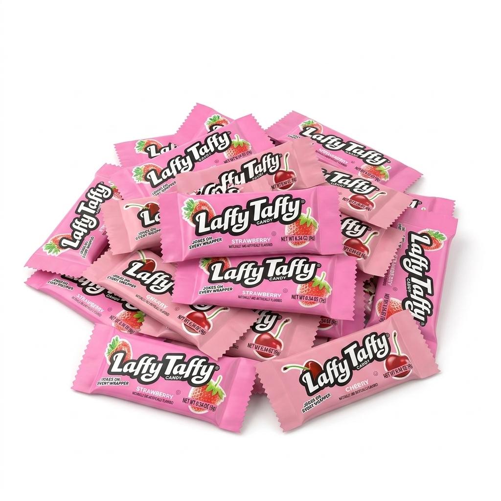 Laffy Taffy Mini Bar All Red Cherry & Strawberry Chewy Candy 3.75 lb