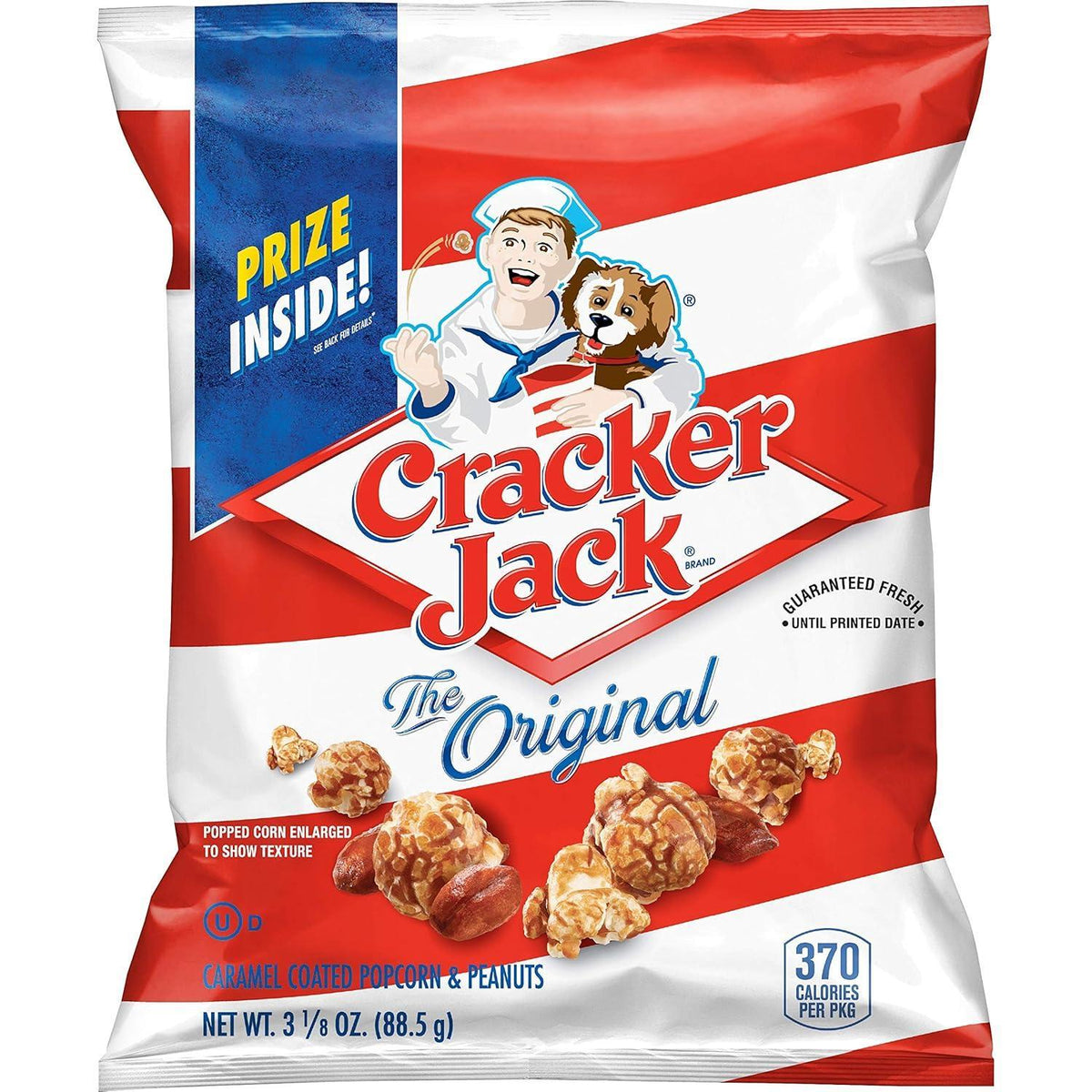 Cracker Jack Original Caramel Popcorn and Peanuts 3.125 oz 28 Count Classic Snack Packs