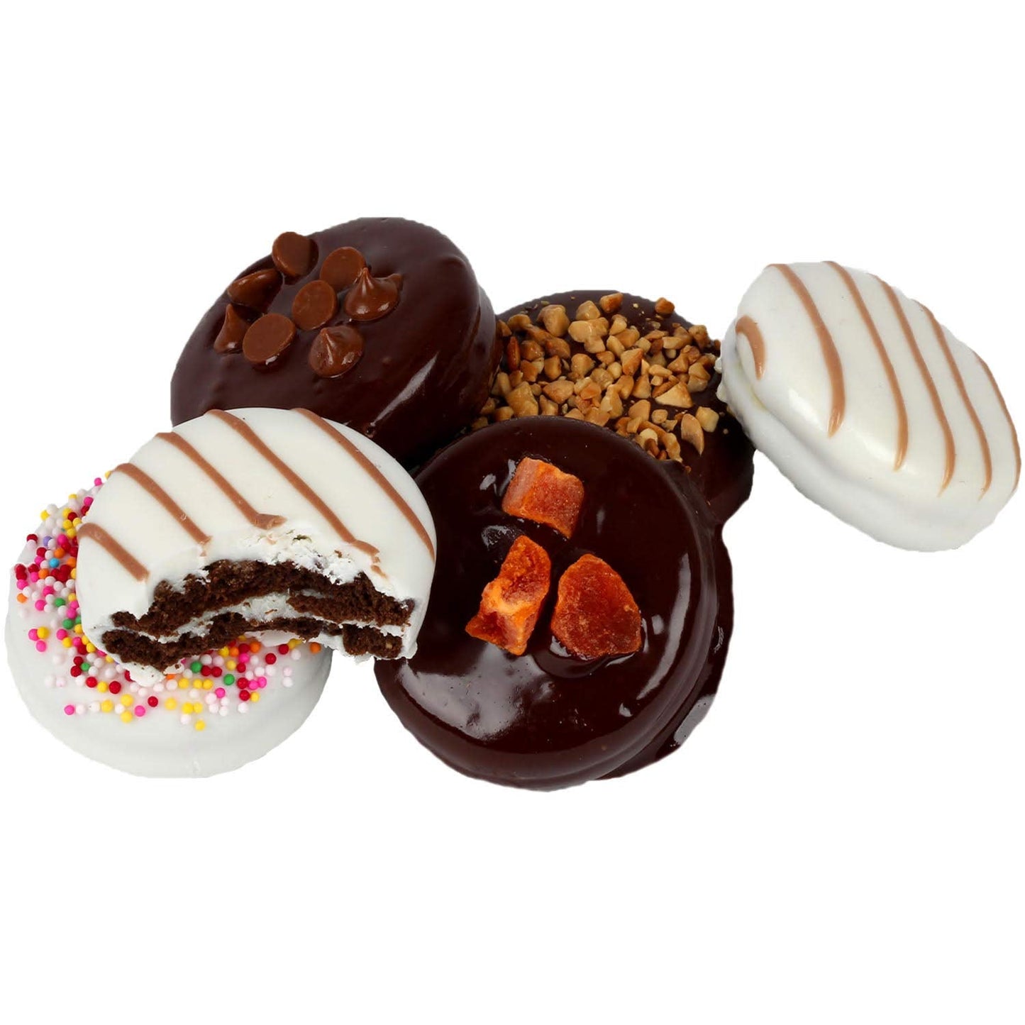 Birthday Gift Basket - Happy Birthday Cookies - Dark Chocolate Covered Cookies - Chocolate Gift Box