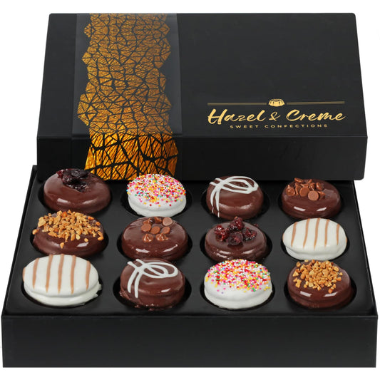 Chocolate Cookie Gift Basket - Chocolate Gift Box - Gourmet Cookies - Vegan, Kosher Birthday Present, Appreciation
