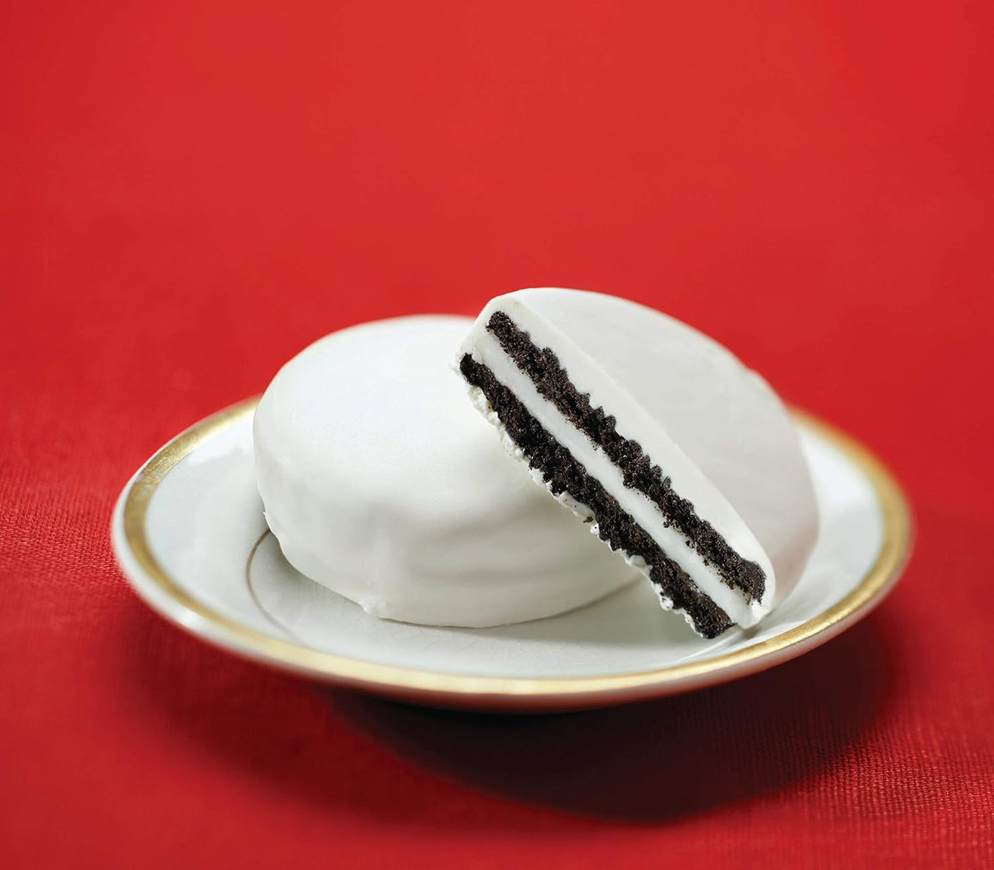 OREO Fudge and White Fudge Covered Chocolate Sandwich Cookies, Holiday Cookies, 1.03 lb Tin
