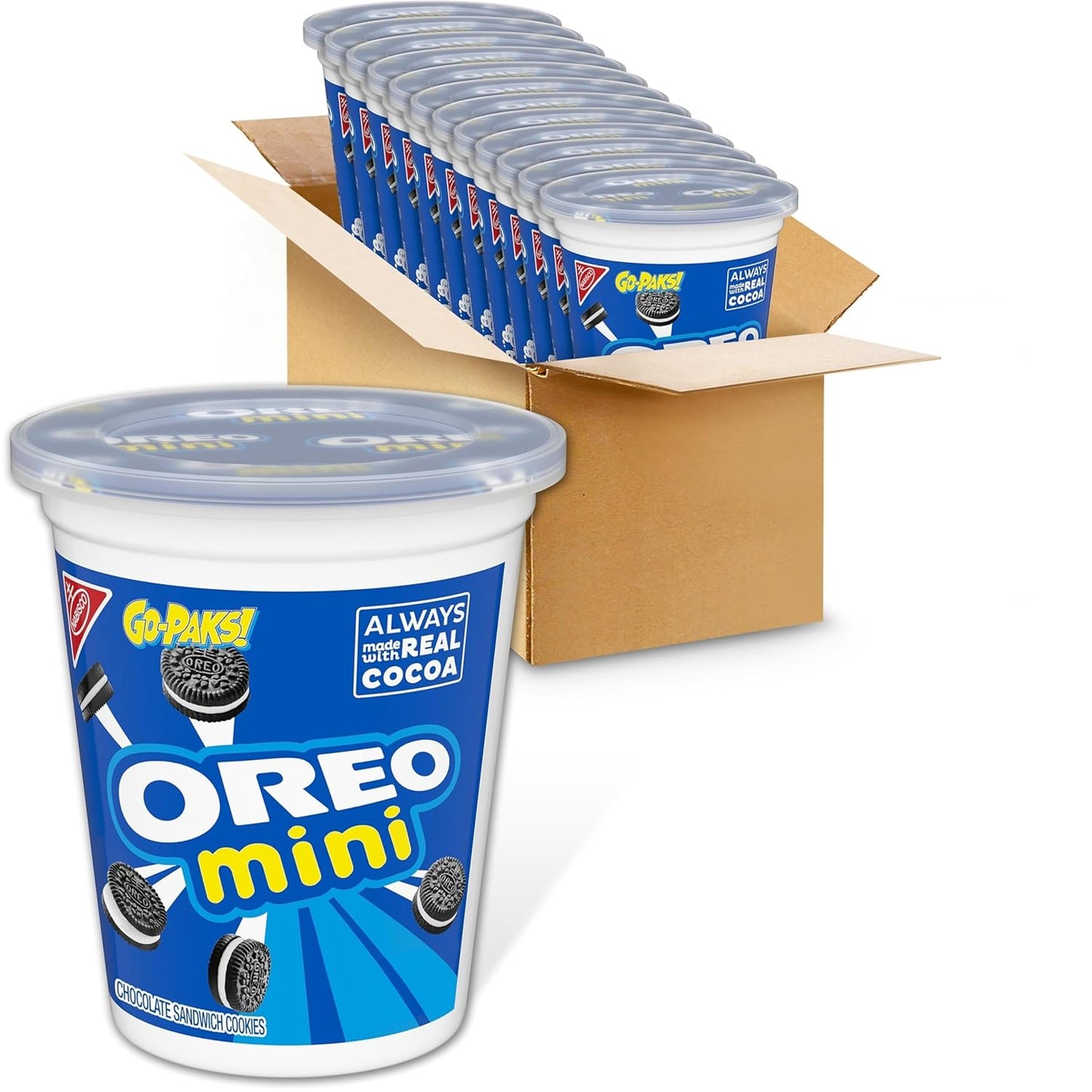OREO Fudge Covered Chocolate Sandwich Cookies, Original Flavor, 12 - 7.9 oz Boxes