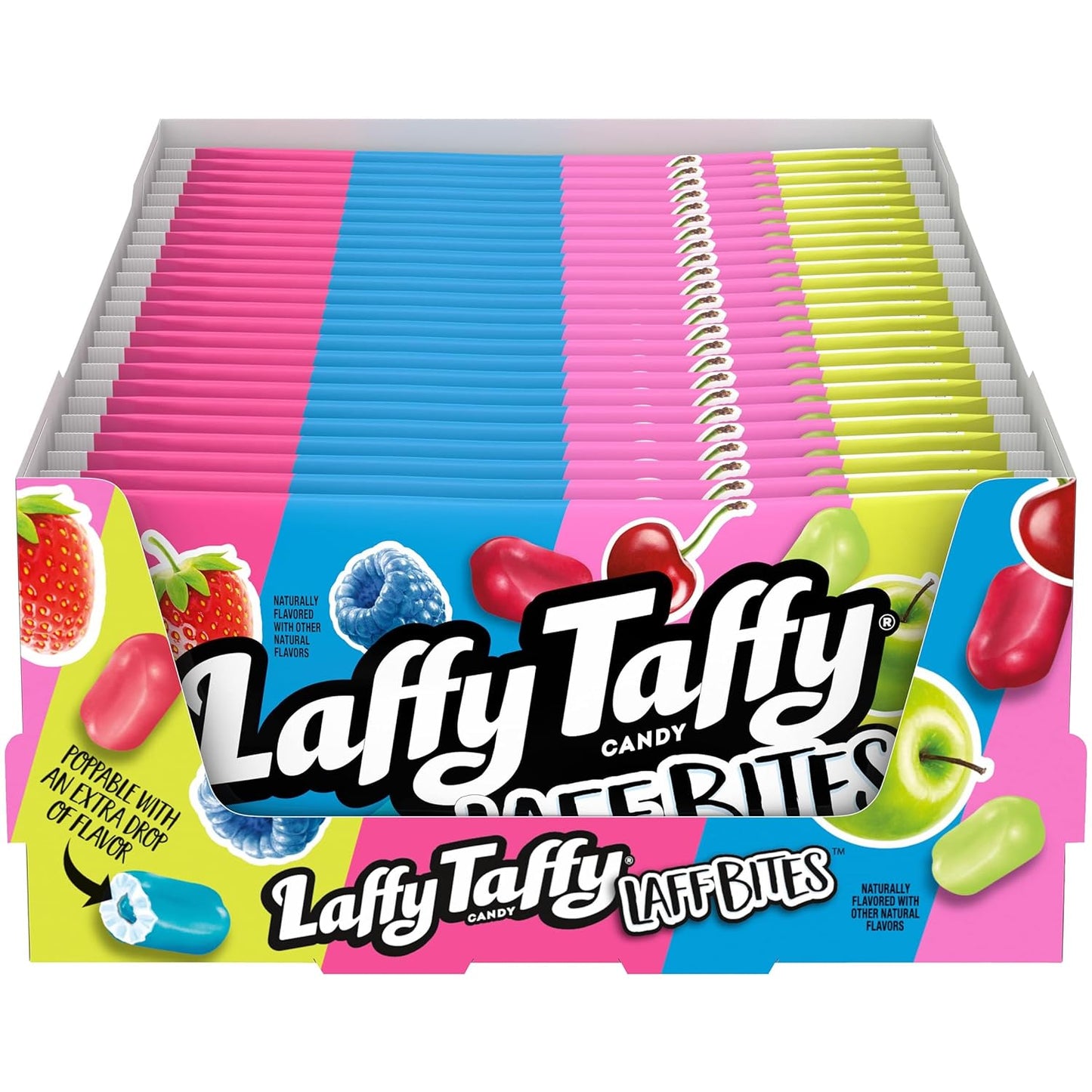 Laffy Taffy Candy, Fruit Combos, Individually Wrapped Mini Bars, 6 Ounce