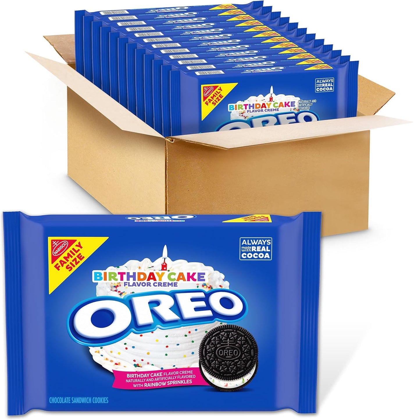 OREO Fudge Covered Chocolate Sandwich Cookies, Original Flavor, 12 - 7.9 oz Boxes