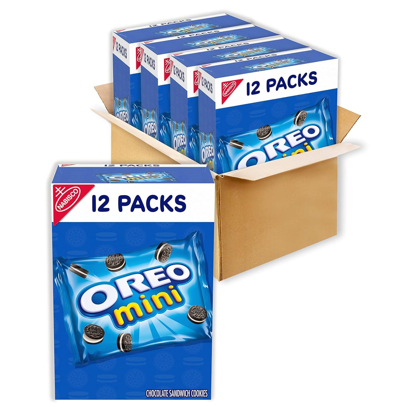 OREO Fudge Covered Chocolate Sandwich Cookies, Original Flavor, 12 - 7.9 oz Boxes