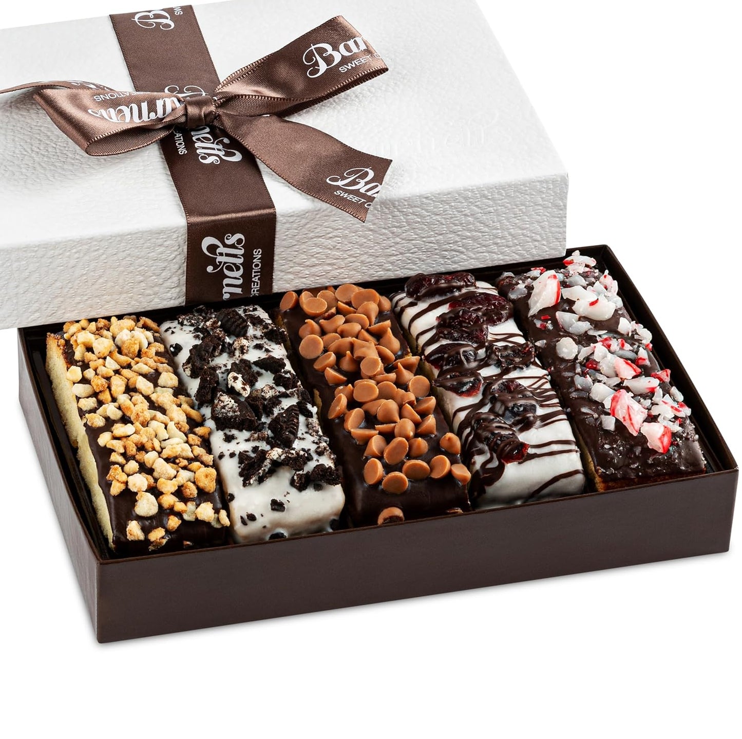 12 Valentines Chocolate Biscotti Gift Box, Gourmet Cookie Gift Basket for Him and Her Food Delivery, Fancy Cookies Gift Baskets Ideas for Wife Mother Husband