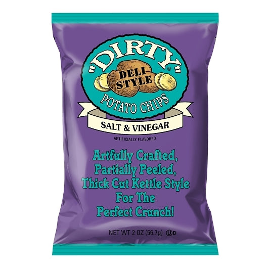Dirty Kettle Potato Chips Salt &  Vinegar 2oz 24 ct