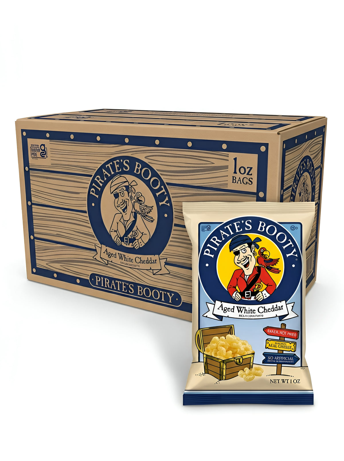 Pirate's Booty Aged White Cheddar  1oz 24ct