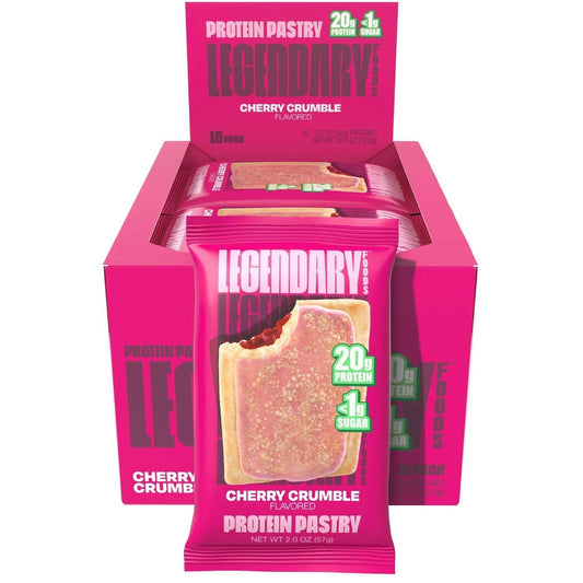 Legendary Protein Pastry Keto Cherry Crumble 10 ct Tray