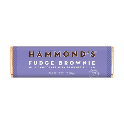 Hammonds Fudge Brownie Milk Chocolate Bar 2.25 oz 12 Count Chocolate Candy Snack