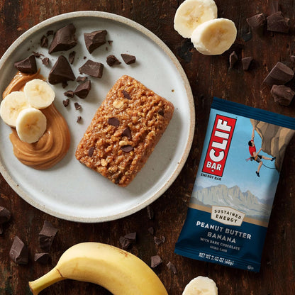 Clif Energy Protein Bar, Sweet Peanut Butter Banana Flavor, 2.4oz, 12-Count Tray Pack Snack