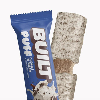 ThayerBUILT Puff Protein Bar Cookies 'N Cream 1.41 oz 12 Count  Crispy Protein Snack Bars | Creamy Cookies Flavor On-the-Go Treats