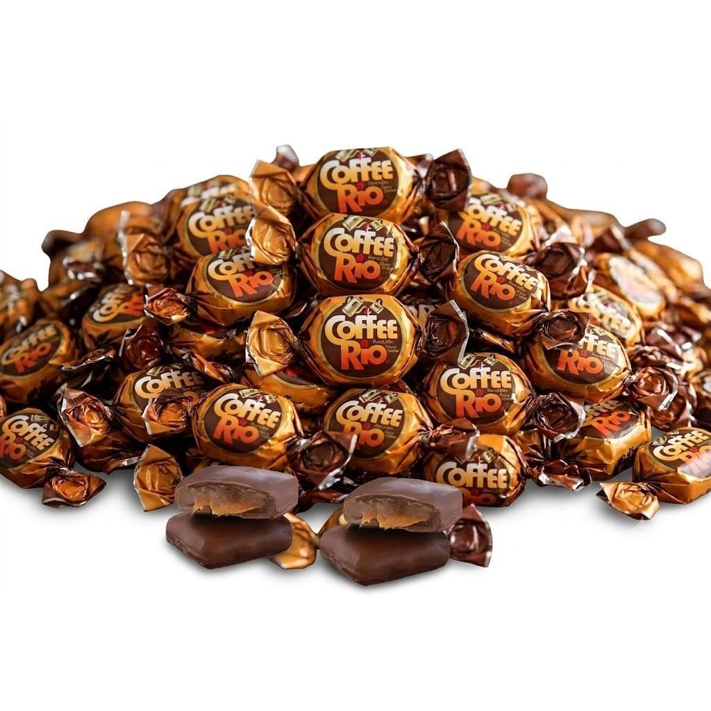 Thayer Coffee Rio Chocolate Coffee Caramels 2 lb Bulk Bag Individually Wrapped Coffee Candy