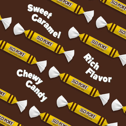 Atkinson Slo Poke Chewy Caramel Bars 1.5 oz 24 Count  Classic Slow-Cooked Caramel Candy | Individually Wrapped Retro Treats