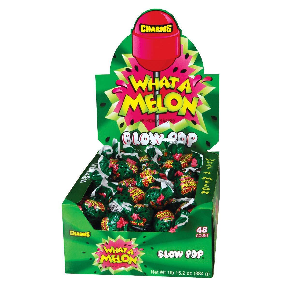Charms Blow Pop What A Melon 48 Count Tray