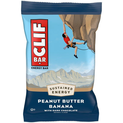 Clif Energy Protein Bar, Sweet Peanut Butter Banana Flavor, 2.4oz, 12-Count Tray Pack Snack