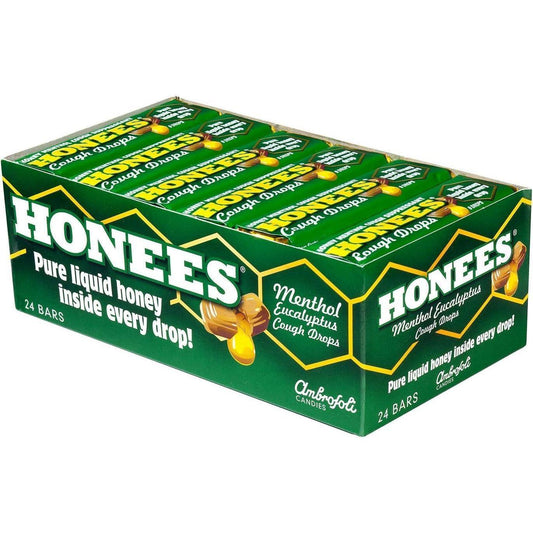 Honees Menthol Honey Eucalyptus Cough Drops 24ct