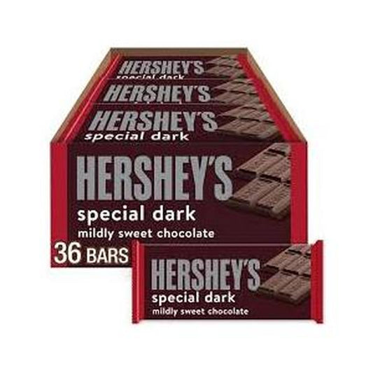 Hershey Special Dark Mildly Sweet Chocolate Candy 36 Ct 1.45 Oz