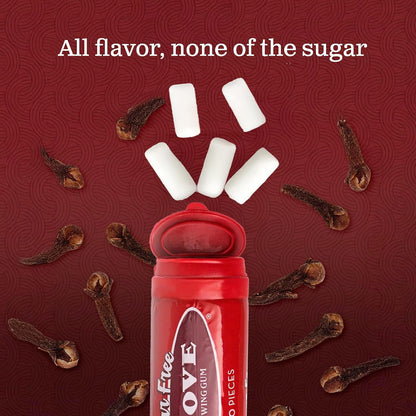 Gerrit Clove Sugar Free Chewing Gum 12 Count Tubes  Classic Clove Flavor Gum | Individually Packaged Retro Gum Treats