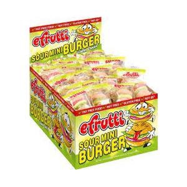 ThayerEfrutti Sour Mini Burger Gummy Candy 60 ct