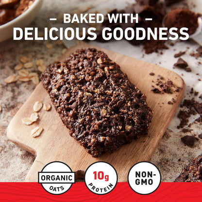 Clif Chocolate Brownie Energy Bars - 2.4oz Each, 12-Count Tray Pack Dessert Snacks, Contains Biscuits, Shelf-Stable at Room Temp