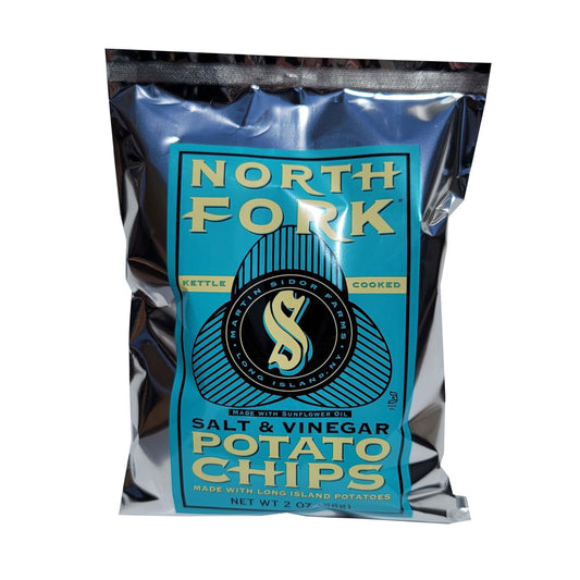 Ambient North Fork Kettle Potato Chips - Sea Salt & Vinegar Flavor, 6oz Bags, 12-Count Snack Food Pack