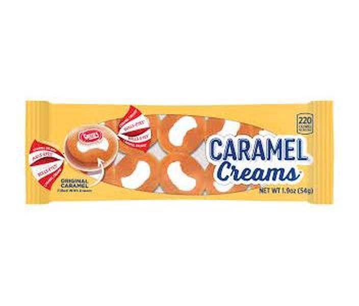 Goetze Caramel Creams Original Soft Caramel Candy with Cream Center, 1.9 oz, 20-Count Tray Pack