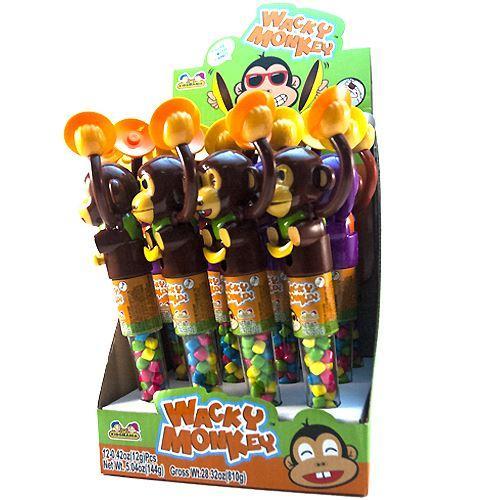 Kidsmania 12 Ct 0.42 Oz Wacky Monkey Candy Filled Toys