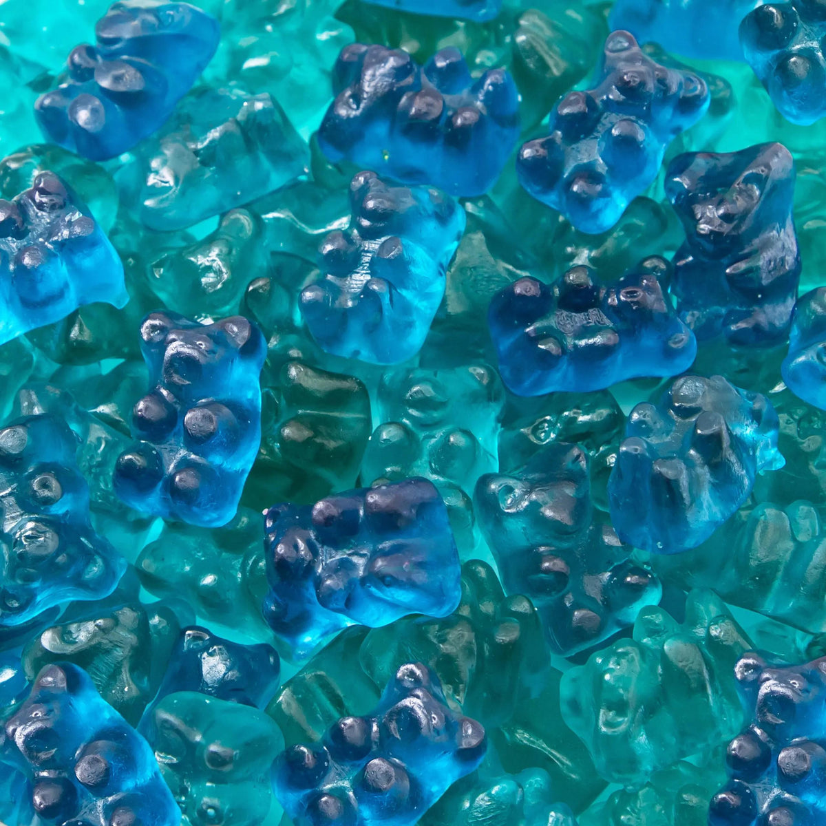 Liberty Saadet Turkish Blue Raspberry Gummy Worms, 5 lb Bulk Bag Chewy Soft Sweet Fruity Candy Snack for Candies Lovers