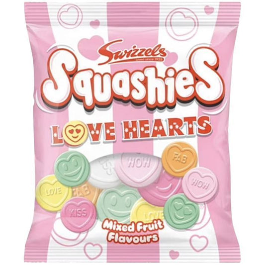 SwizzelsSwizzels Squashies Love Hearts Fruit 140g 12 ct