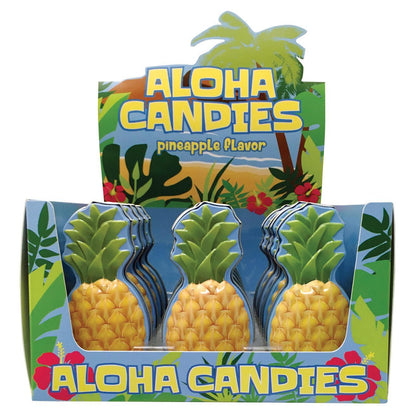 Boston America Aloha Pineapple Sugar-Based Hard Candy - 18-Count Collectible Metal Tins, Compact Pack, Fun Gift, Travel Snack