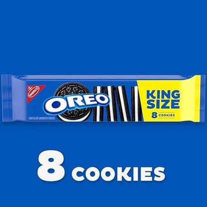 Oreo Chocolate Sandwich Cookies King Size 12 Pack 8 Cookies Each Chocolate Creme Snack