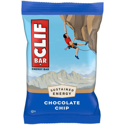 Clif Energy Protein Bars, Chocolate Chip Flavor, 2.40 oz, 12-Count Pack Sweet Snack Bars