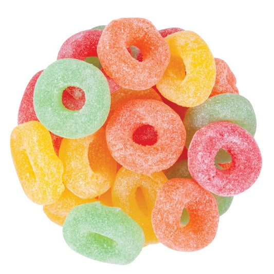 Zachary Assorted Fruit Ring Jelly Gummy Candy 5 lb