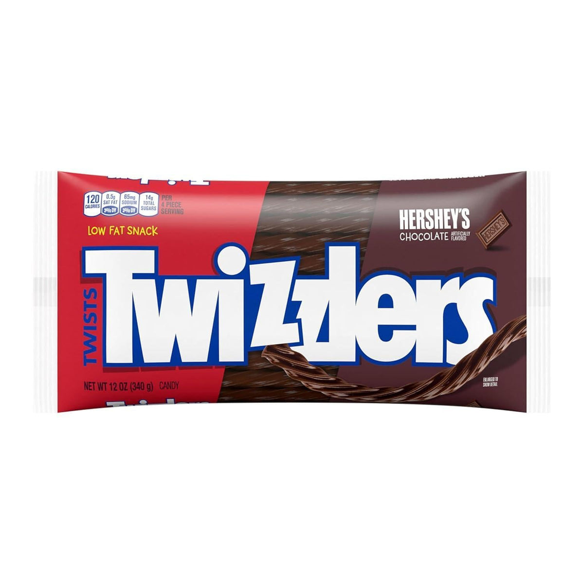 Twizzlers Hersheys Chocolate Flavor Licorice Twists 12 oz 6 Count Chocolate Candy Twists