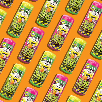 Slime Licker 2.0 Black Cherry & Green Apple Candy 12 Count  Sour Rolling Liquid Candy | Fun Interactive Treats for Parties & Gifts